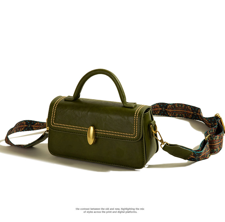 Sarah Express Retro Texture Structured Messenger Bag
