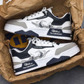 Sarah Express Men's Height Enhancing Elevator Sneakers AD011 White And Blue
