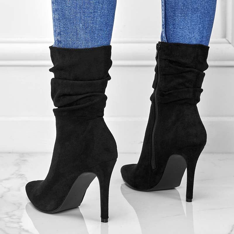 Sarah Express Pointed Toe Stiletto Ankle Boots