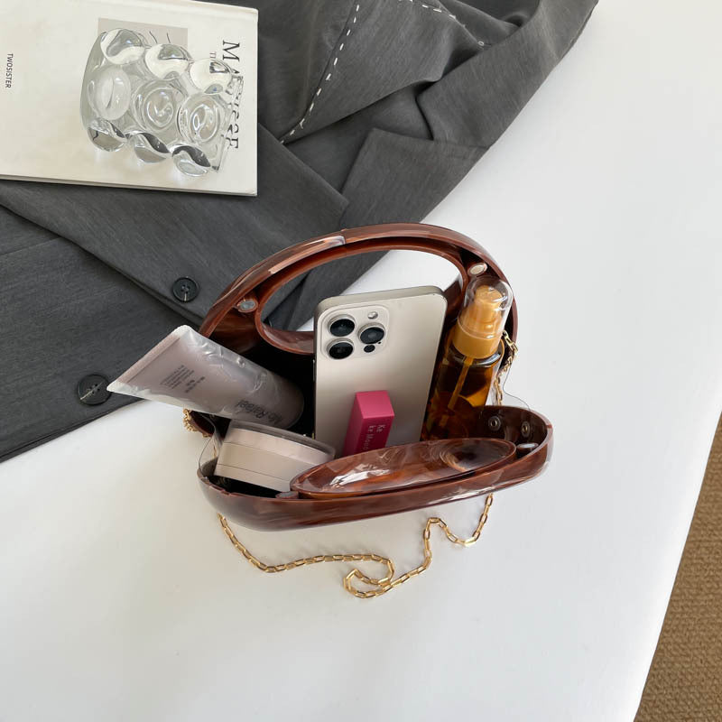Sarah Express Moon Shaped Acrylic Box Evening Bag
