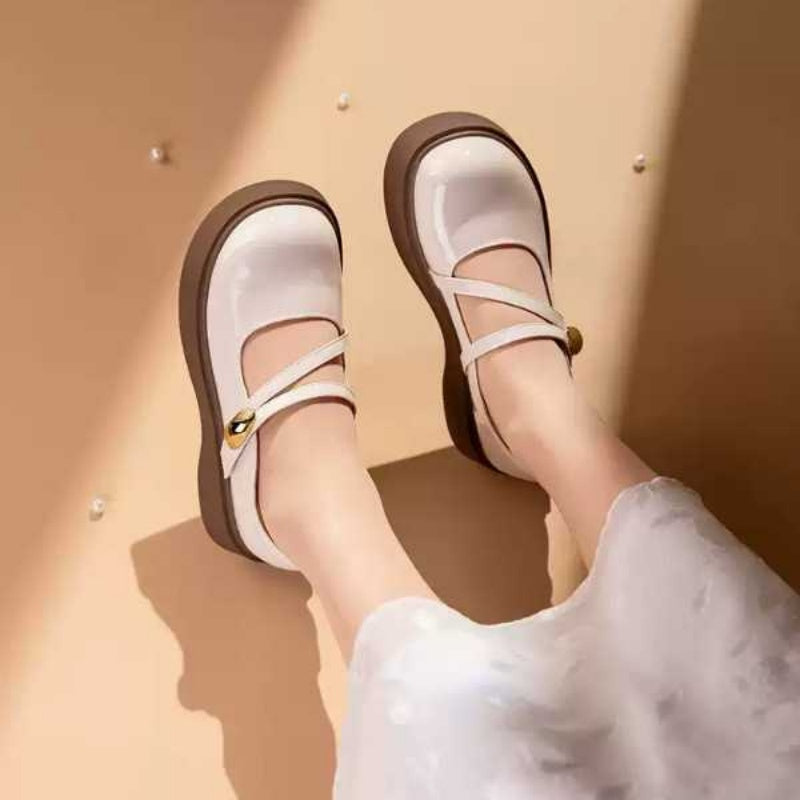 Sarah Express Vintage Platform Mary Jane Flats