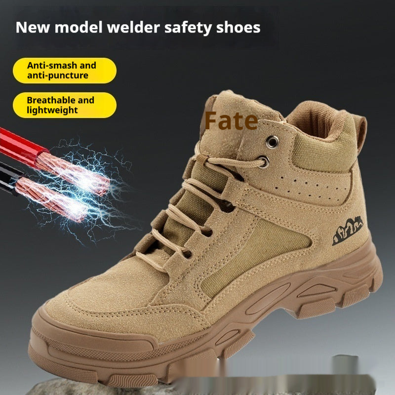 Sarah Express Men's High-Top Steel Toe Work Boots