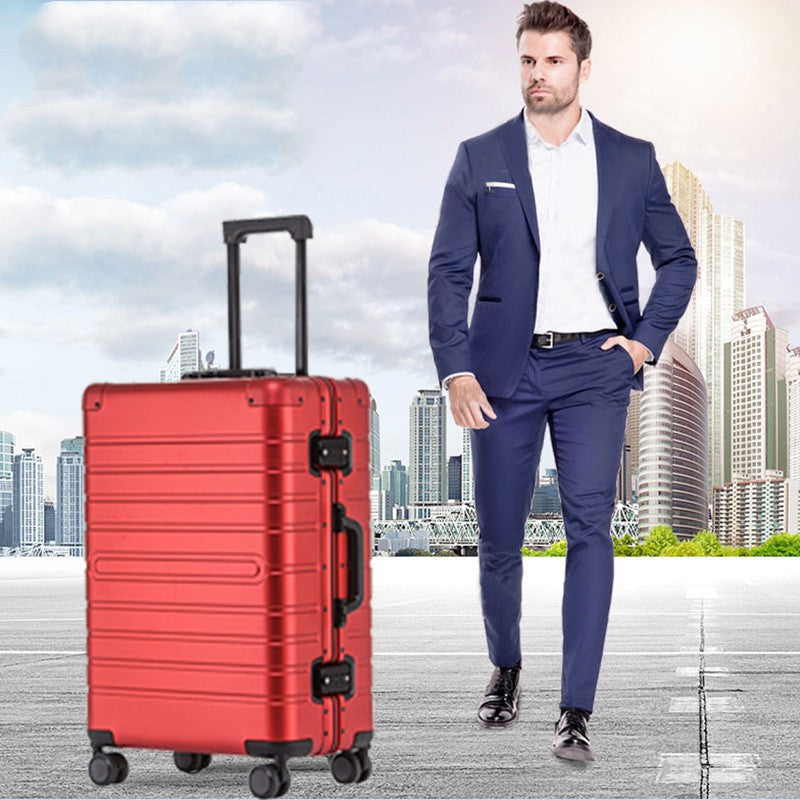 Sarah Express Aluminum Magnesium Alloy Rolling Travel Case