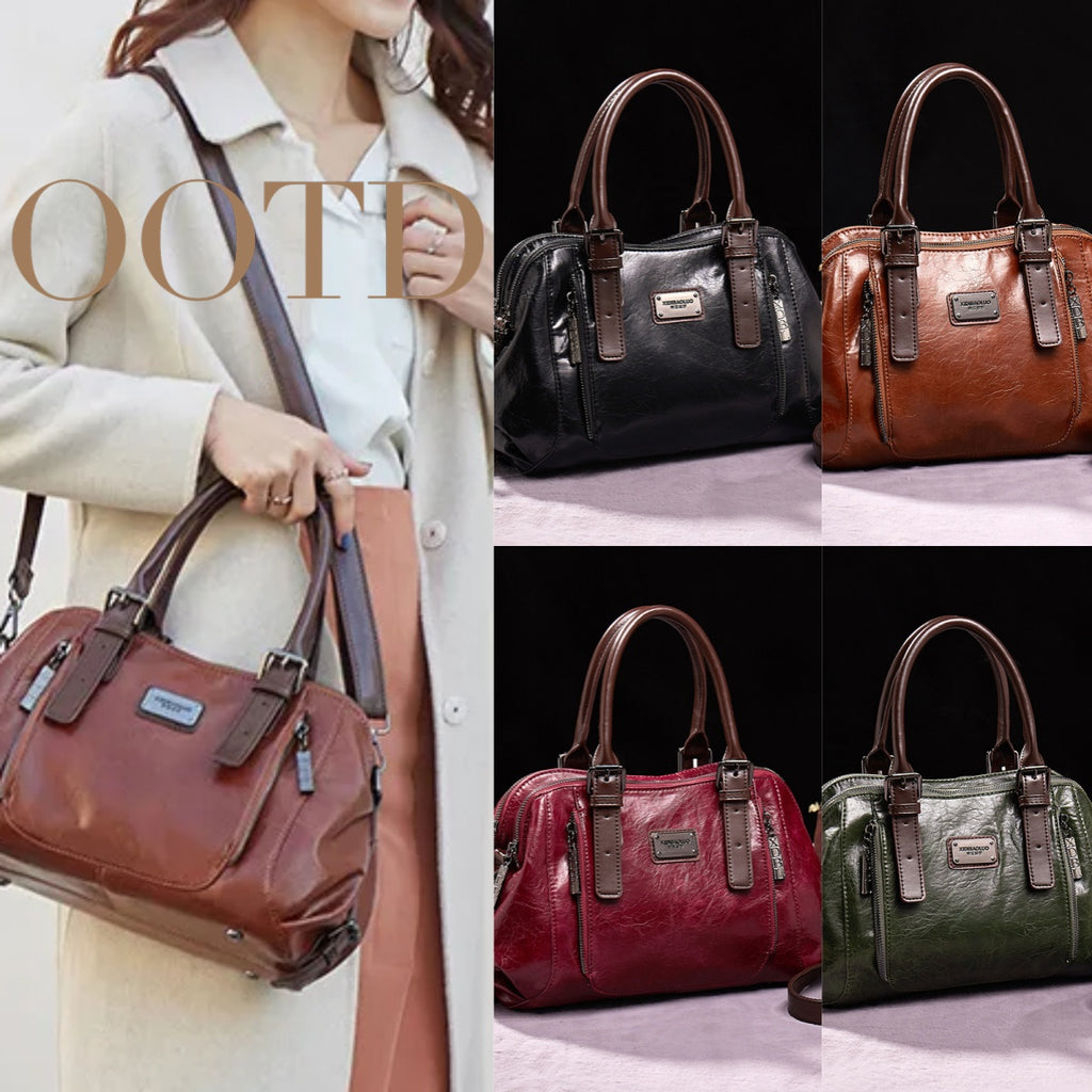 Sarah Express Structured Splicing Crossbody Handbag