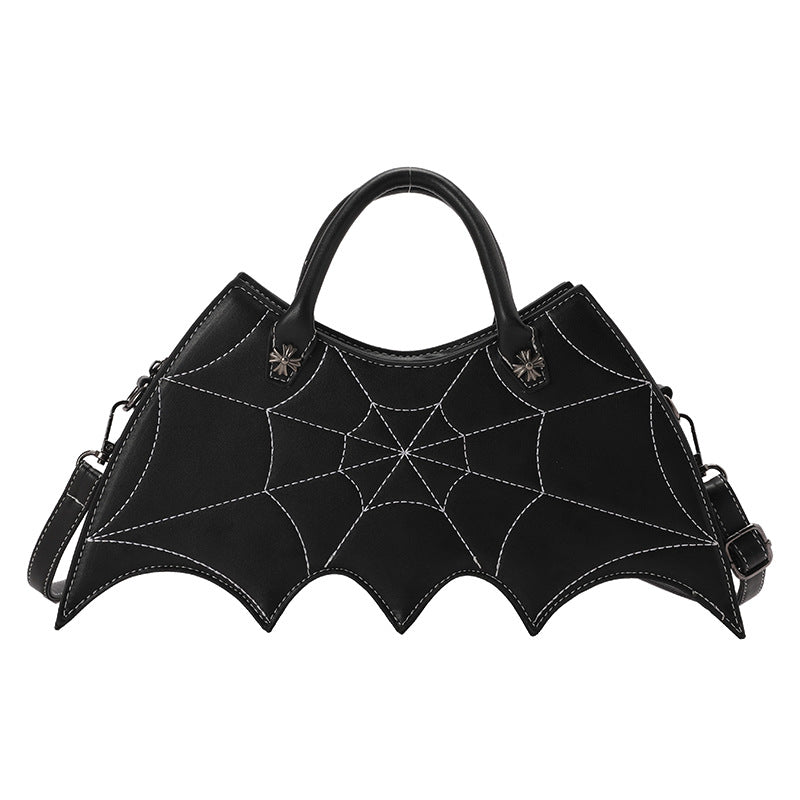 Sarah Express Spider Web Gothic Crossbody Handbag Black