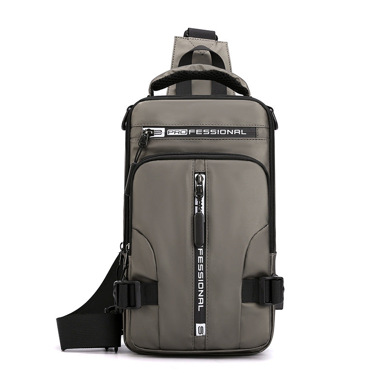 Sarah Express Multifunctional Waterproof Crossbody Chest Bag Khaki
