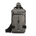 Sarah Express Multifunctional Waterproof Crossbody Chest Bag Khaki