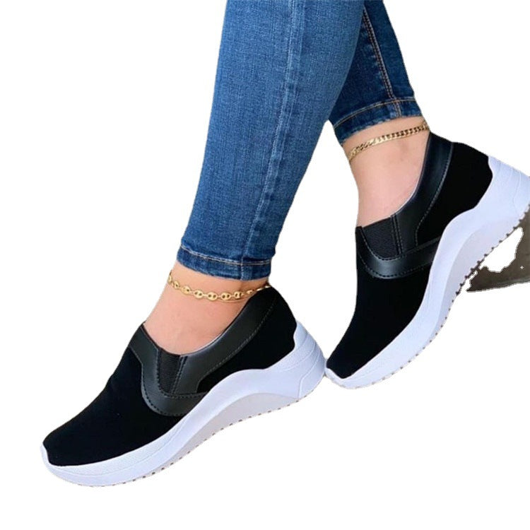 Sarah Express Breathable Slip-On Wedge Walking Sneakers