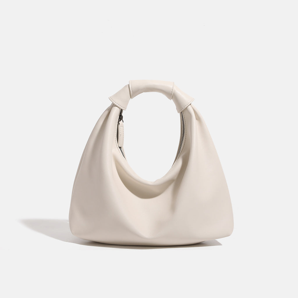 Sarah Express Soft PU Leather Dumpling Shoulder Bag Beige