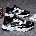 Sarah Express Men's Lightweight Mesh Running Sneakers Black Green