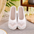 Sarah Express Embroidered Mesh Flat Loafers White