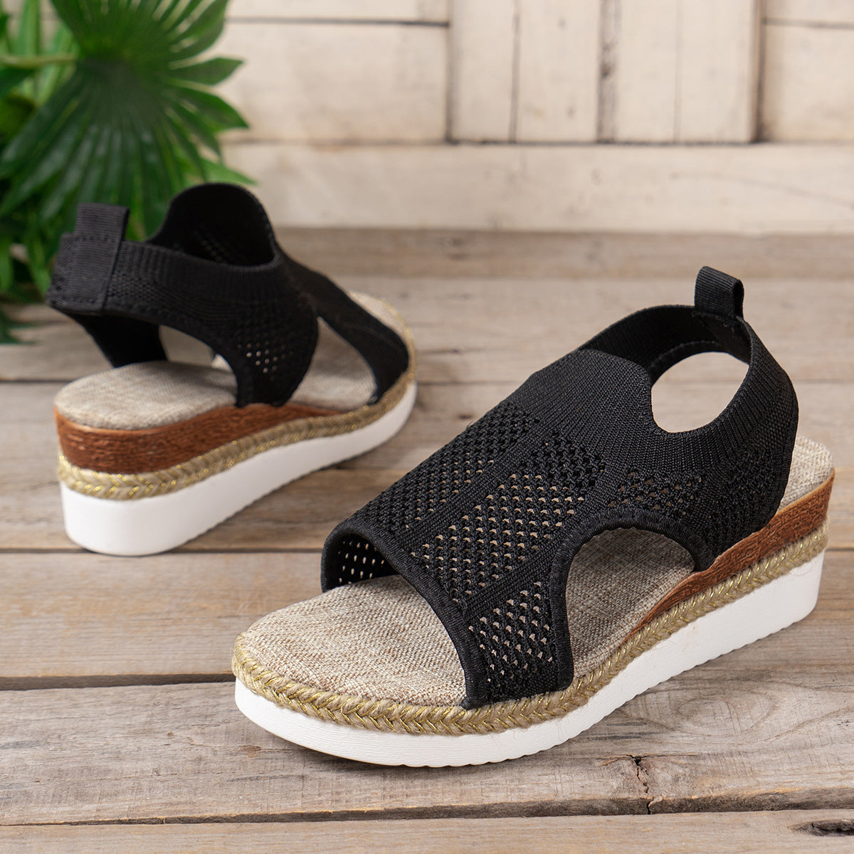 Sarah Express Breathable Mesh Wedge Sandals