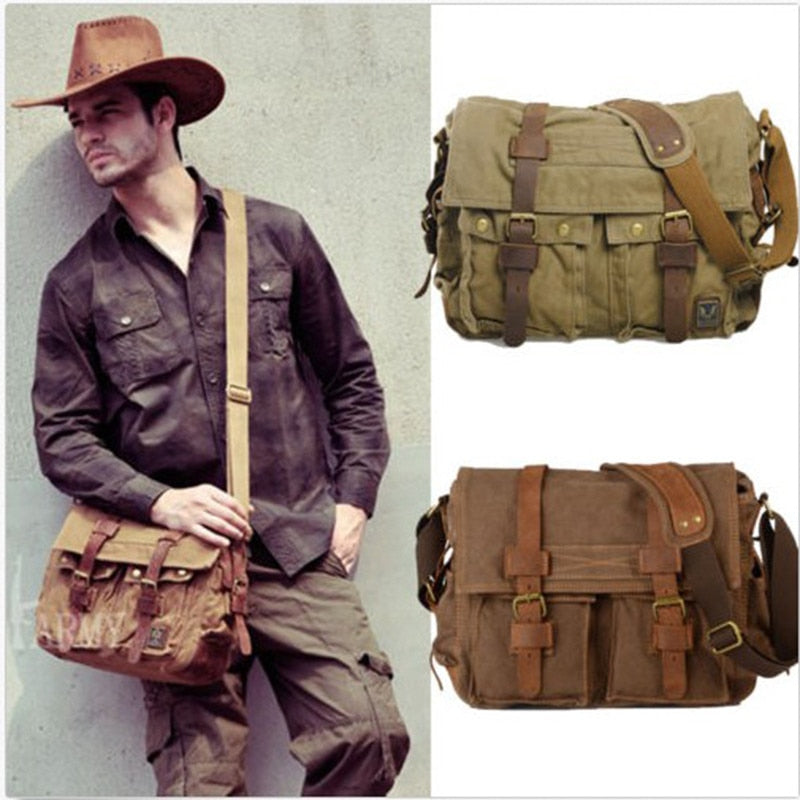 Sarah Express Canvas Postman Messenger Bag