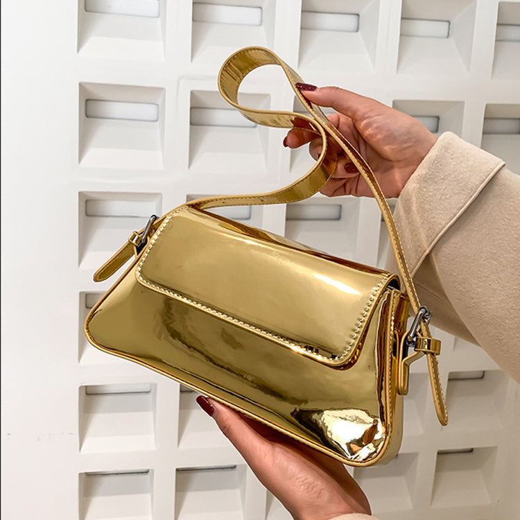 Sarah Express Compact Metallic Finish Shoulder Messenger Bag