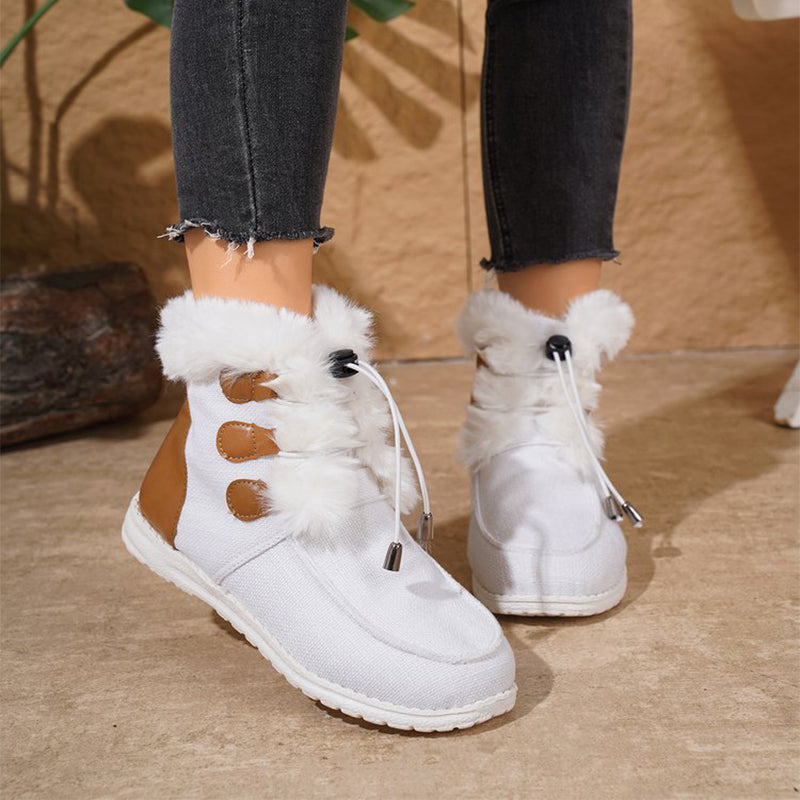Sarah Express Plush Lined Round Toe Winter Boots