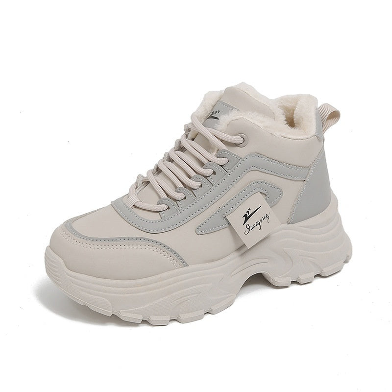 Fleece-Lined High-Top Winter Sneakers – lining detail alternate view