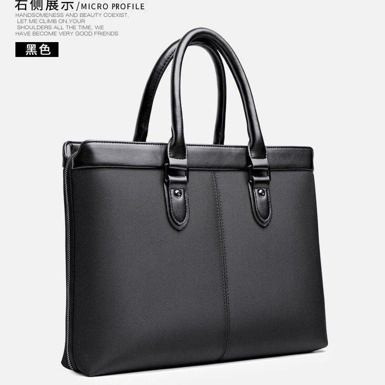Sarah Express Structured Portable Office Briefcase File Bag Black