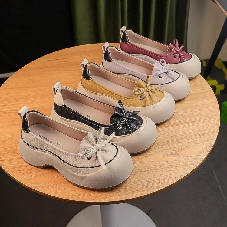 Sarah Express Retro Slip-On Thick-Sole Casual Platforms