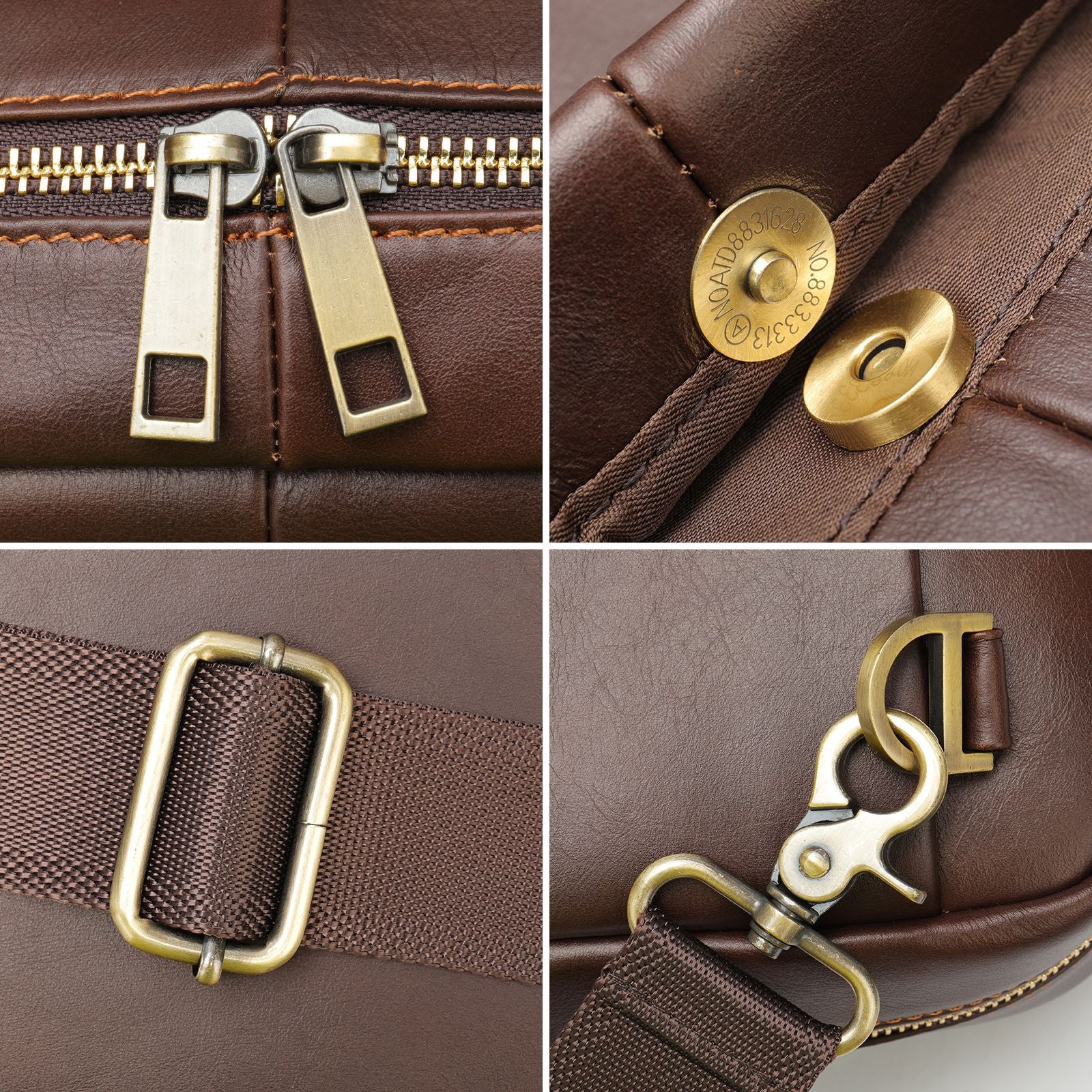 Sarah Express Structured Leather Laptop Handbag for Work