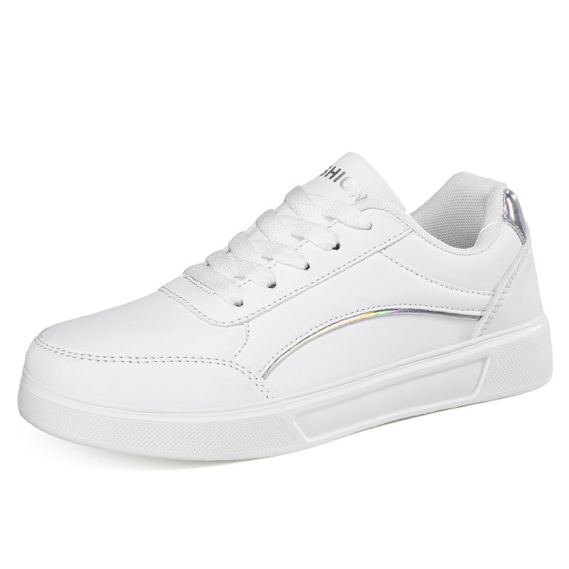 Sarah Express Women's Breathable Microfiber Low Top Sneakers Silver