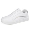 Sarah Express Women's Breathable Microfiber Low Top Sneakers Silver