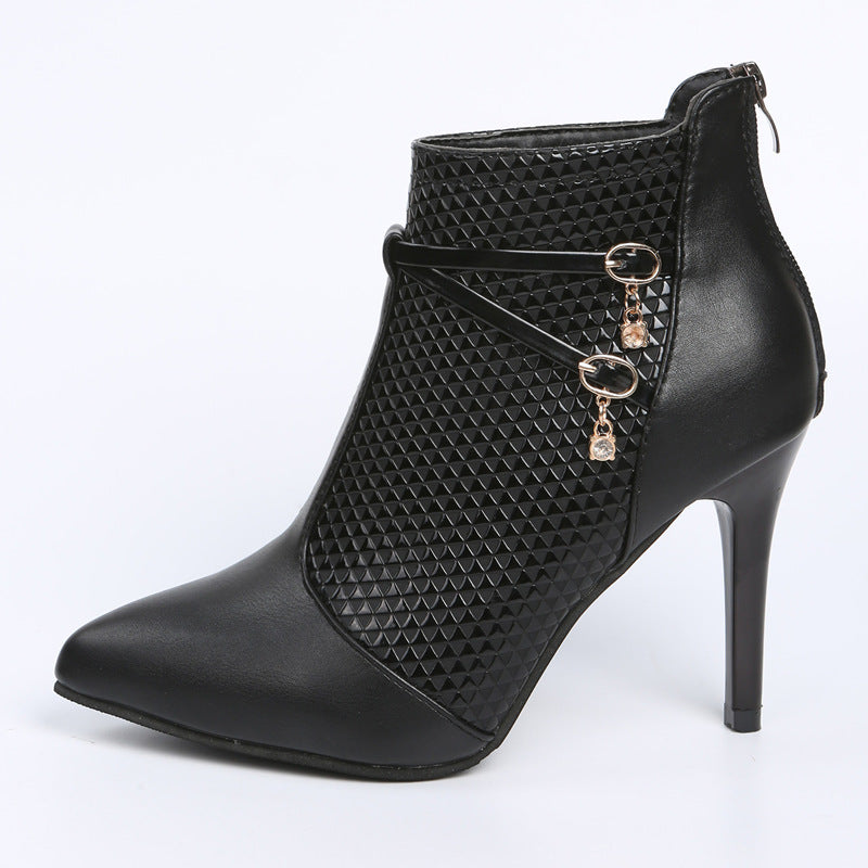 Sarah Express Pointed Toe Stiletto Ankle Boots