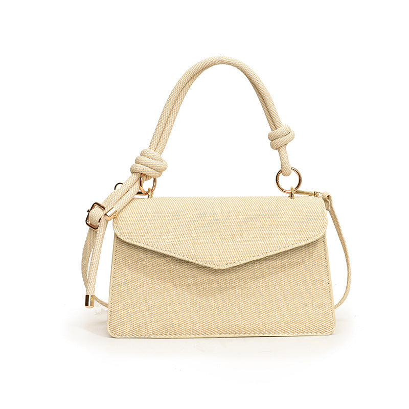 Sarah Express Korean-Style Square Flap Crossbody Bag White