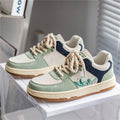 Sarah Express Men's Lightweight Lace-Up Platform Sneakers Light Green