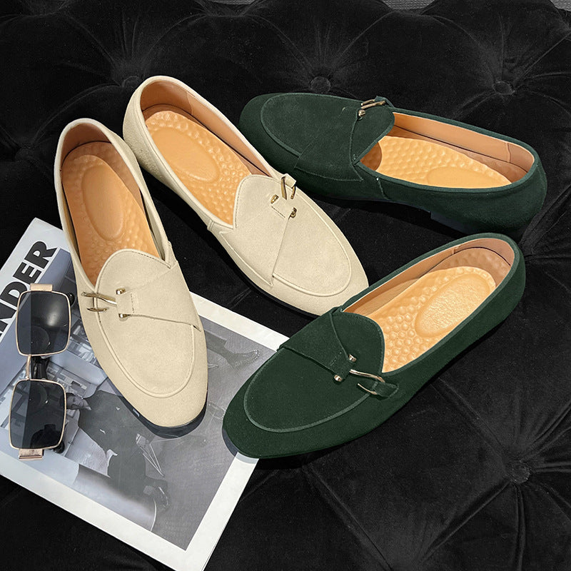 Sarah Express Men's Casual Suede Leather Loafers