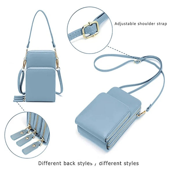 Sarah Express Tri-Fold Multi-Pocket Phone Crossbody Bag