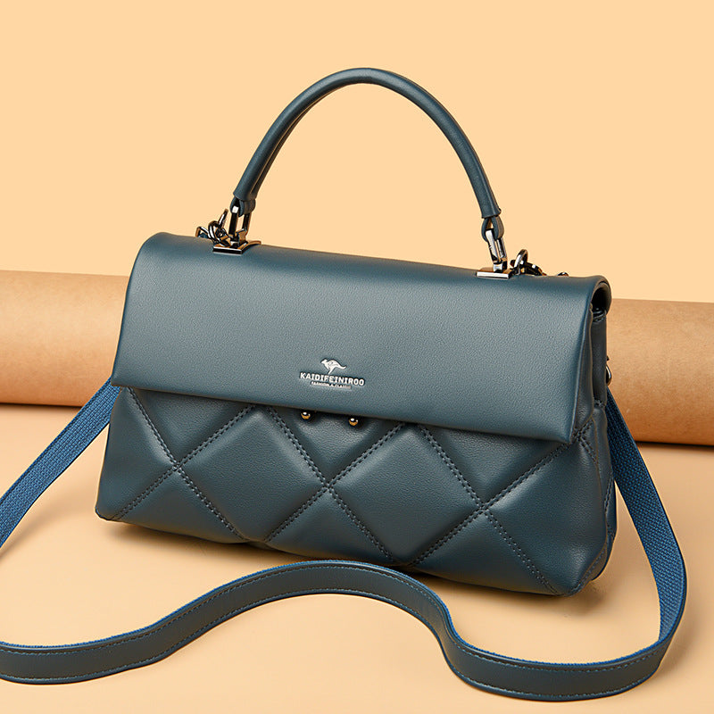 Sarah Express Structured Synthetic Leather Crossbody Handbag