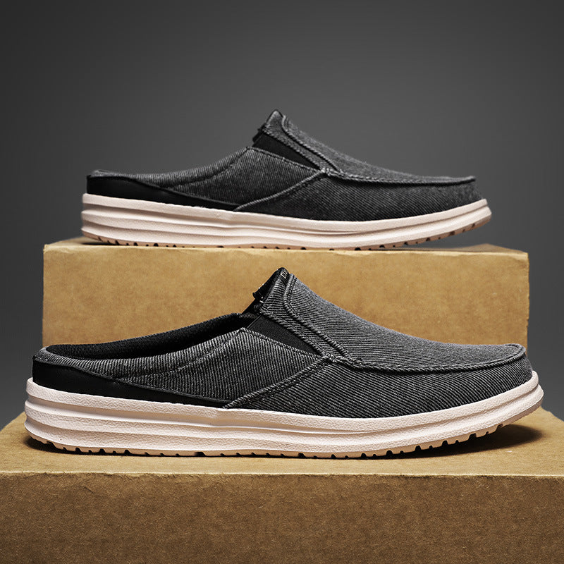 Men's Casual Canvas Slip-On Mules – product detail alternate view