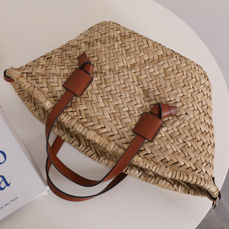 Sarah Express Natural Straw Woven Shoulder Bag