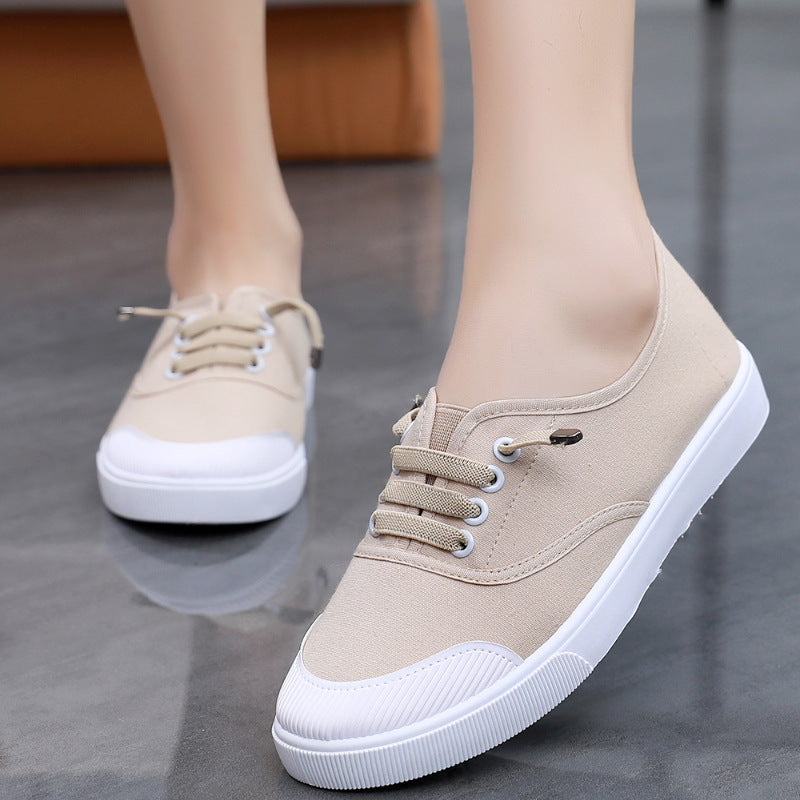 Sarah Express Women's Lightweight Canvas Slip-On Sneakers
