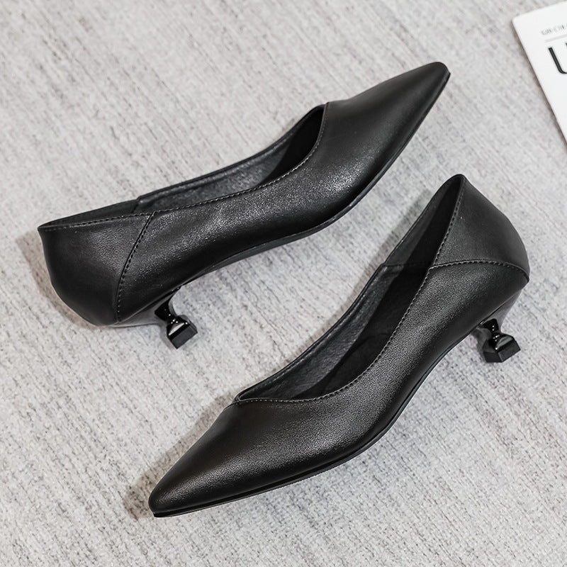 Sarah Express Professional Black Pointed Toe Stiletto Pumps