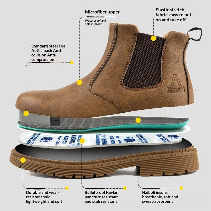 Sarah Express Men's Protective Steel Toe Work Boots