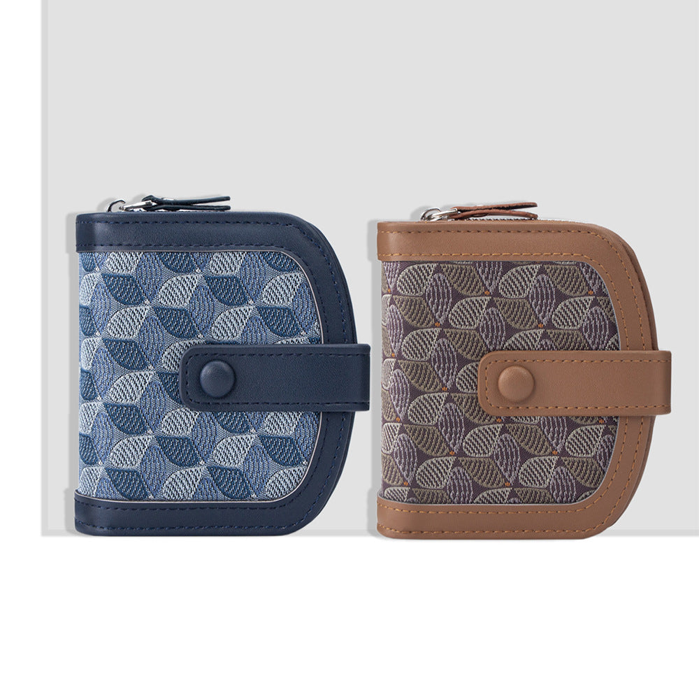 Sarah Express Geometric Embroidered Bifold Wallet