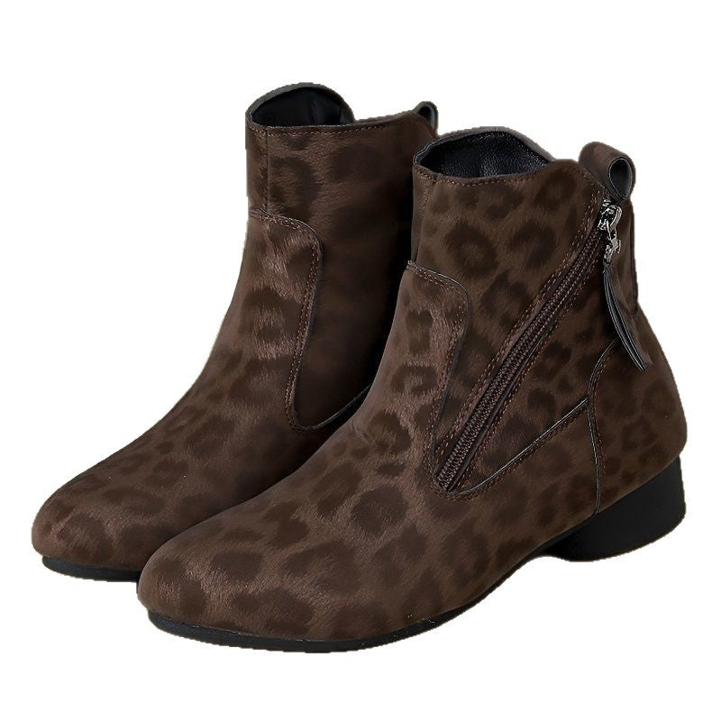 Sarah Express Women's Retro Suede Martin Ankle Boots