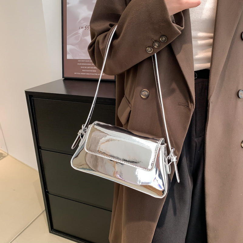 Sarah Express Compact Metallic Finish Shoulder Messenger Bag