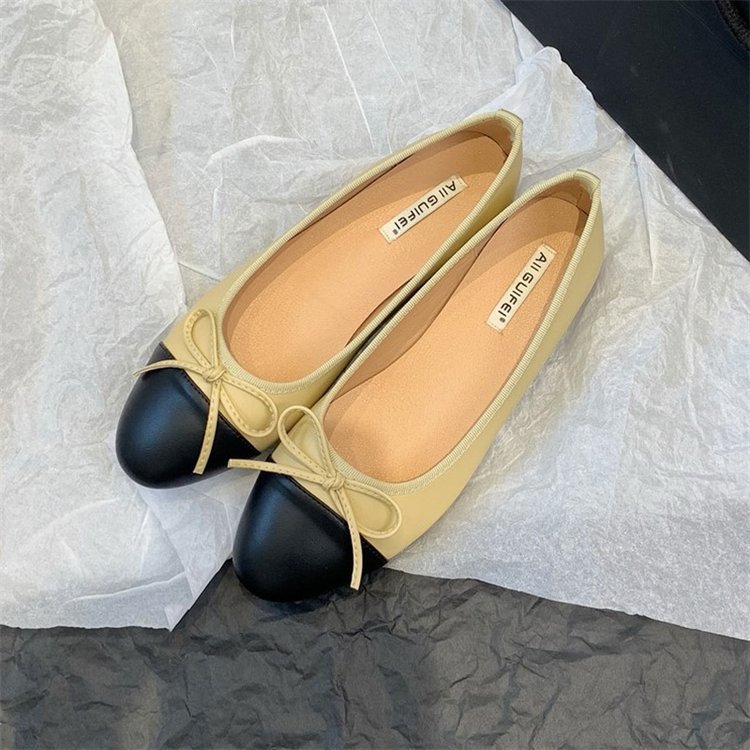 Sarah Express Pointed Toe Sequin Suede Slip-On Flats Apricot