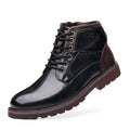 Sarah Express Men's Mid-Calf Daily Motorcycle Boots Black