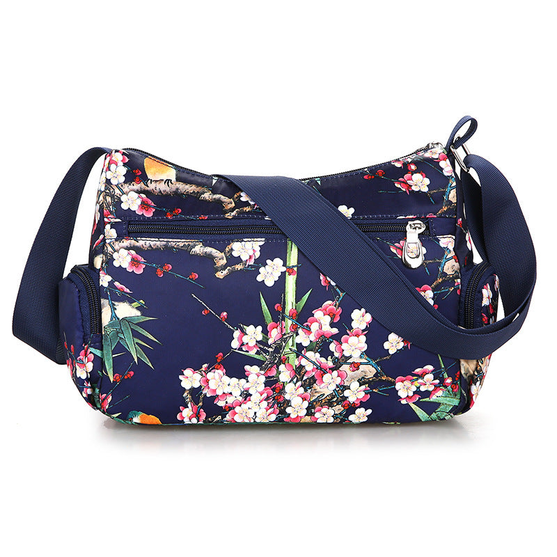 Sarah Express Printed Canvas Crossbody Shoulder Bag