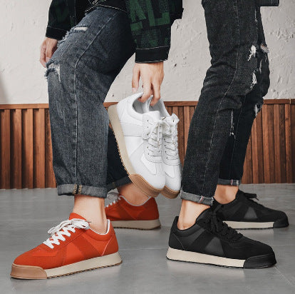 Sarah Express Retro Square Toe Thick Sole Sneakers