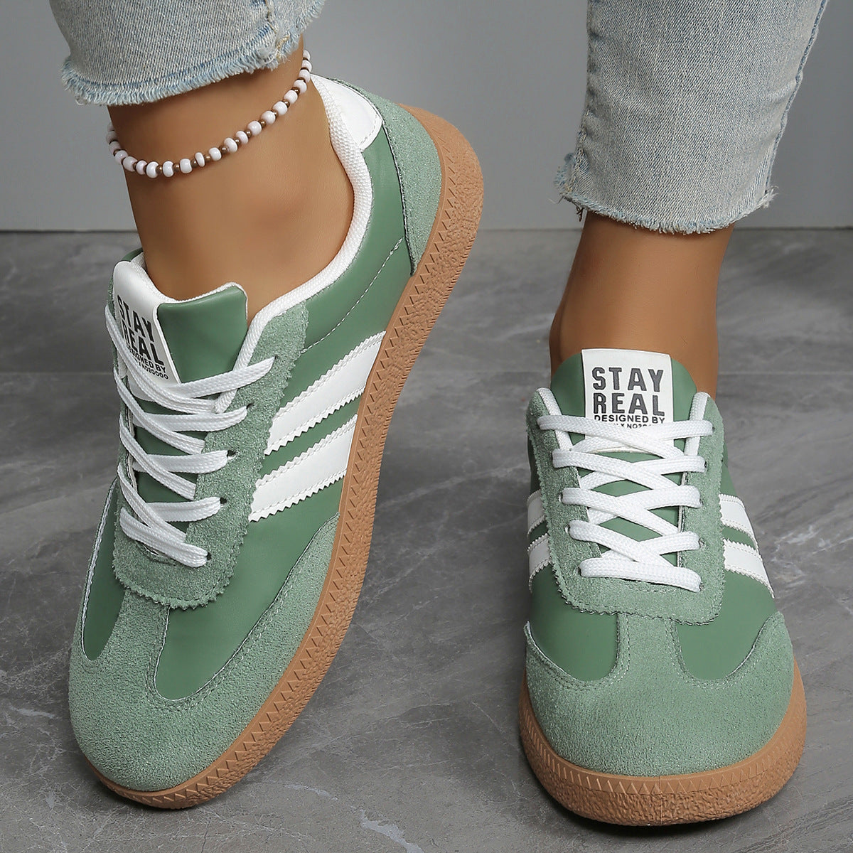 Sarah Express Women's Casual Lace-Up Athletic Sneakers