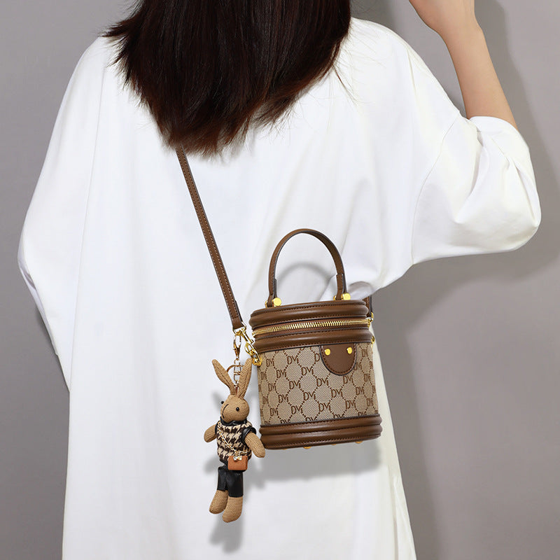 Sarah Express Structured Crossbody Bucket Bag With Bunny Charm