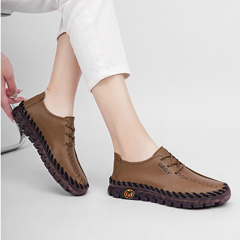 Sarah Express Women's Microfiber Stitched Casual Loafers