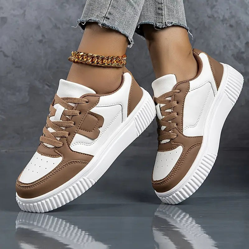 Sarah Express Women's Sporty Breathable Mesh Patchwork Sneakers
