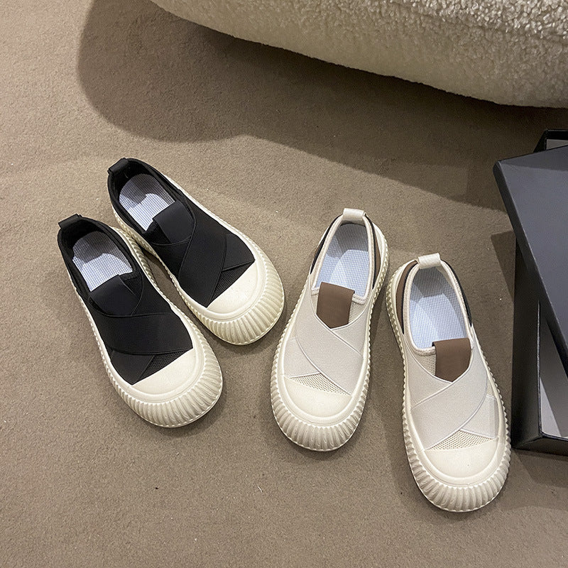 Sarah Express Women's Chunky Platform Slip-On Sneakers