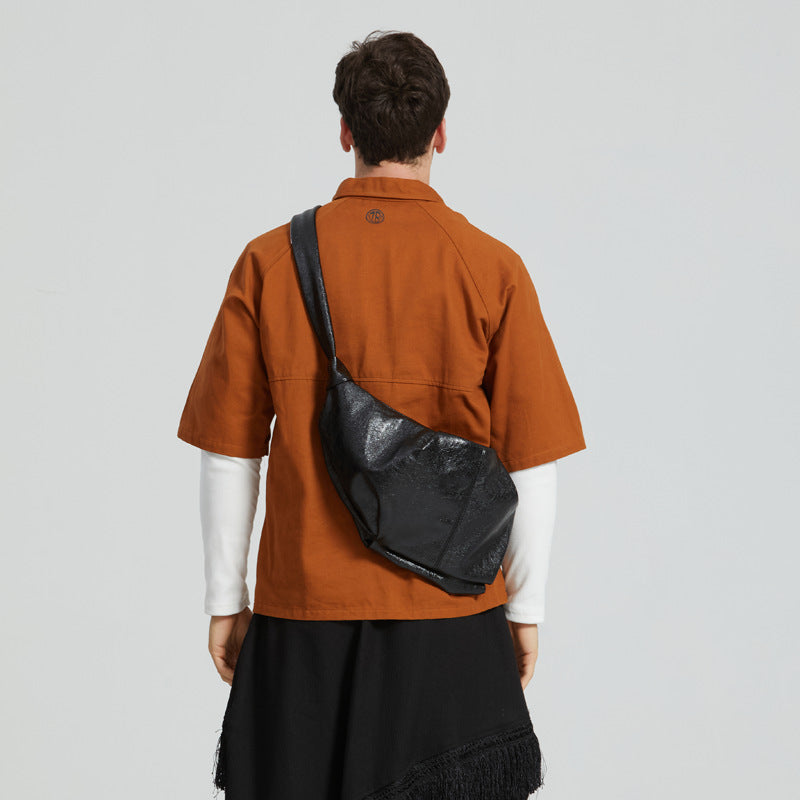 Sarah Express Pleated Croissant Crossbody Bag