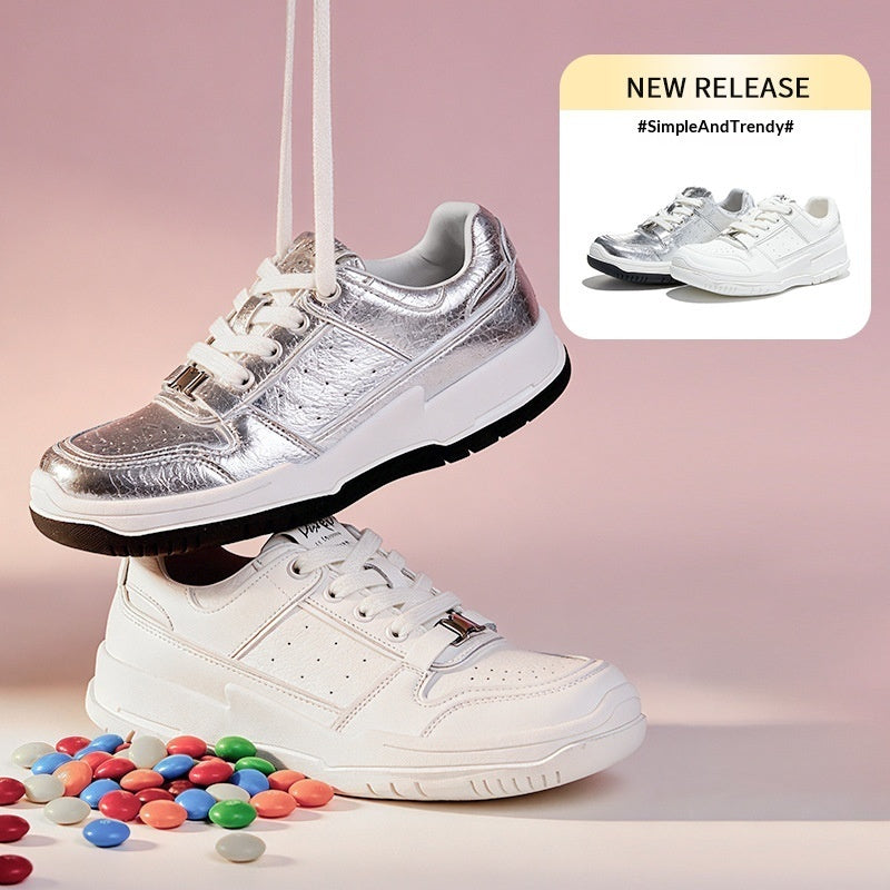 Sarah Express Chunky Sole Lace-Up Flat Sneakers